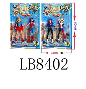 10 inch super heroine two doll accessories (2) has a light sound card - OBL685712