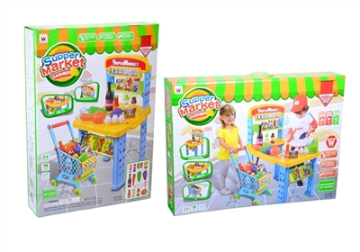 Shopping with a shopping cart - OBL686076