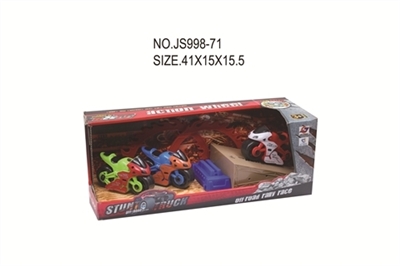 Inertial cartoon high-speed motorcycle suit (contains three bikes, a ring of fire. 1 set of diving p - OBL686206