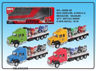 Inertial platform car to tow two bikes - OBL686208
