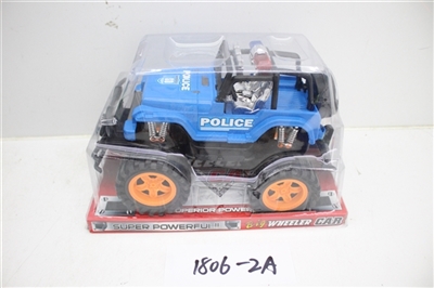 Inertial open-topped jeep police car - OBL686835