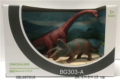 Dragon/TPR solid simulation dinosaur bowl triceratops - OBL687018
