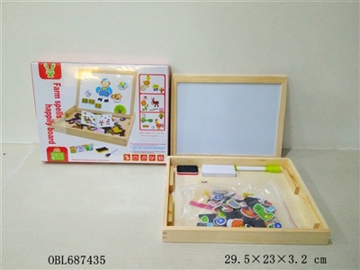 Magnetic cartoon farm puzzle box - OBL687435