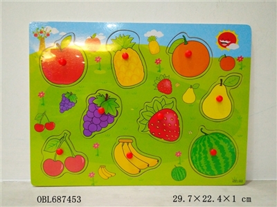 Wooden fruit hand grasp puzzles - OBL687453