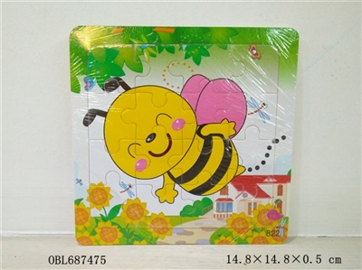 16 wooden grain bees puzzles - OBL687475