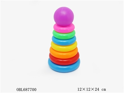Rainbow ball ring - OBL687700