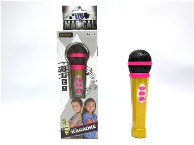 Amplifying light music microphone (with amplification, songs, tone, melody and lighting function) - OBL688301