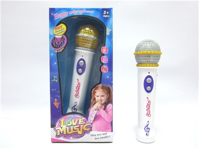 Amplifying light music microphone (with the function of amplification, melody and lighting) - OBL688304