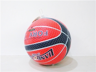 Inflatable 7 color rubber basketball (with needle) - OBL688351