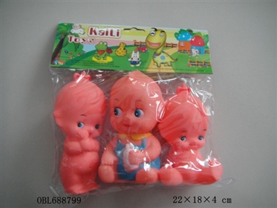 3只庄搪胶安全婴儿 - OBL688799