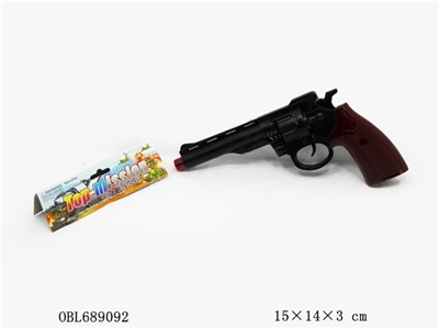 Hand brown revolver flint gun - OBL689092
