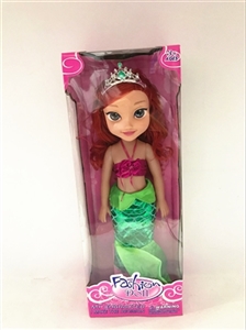 18 inch 3 d eyes empty handed music mermaid princess - OBL689181