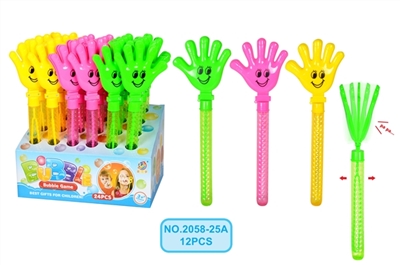 Three color smiling face bubbles stick 24 PCS - OBL689514