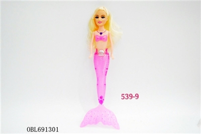 9 inches golden mermaid - OBL691301