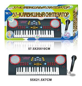 Russian 37-key electronic piano with plug-in flashlight, microphone - OBL691697