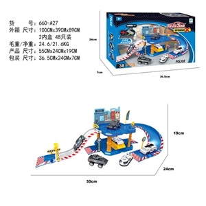 合金警察停车场套装（配1只合金车） - OBL692112