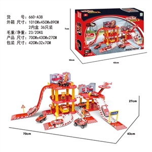 合金消防停车场套装（2合金车1飞机） - OBL692122