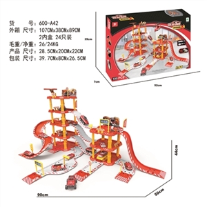合金消防停车场套装（2合金车1飞机） - OBL692126