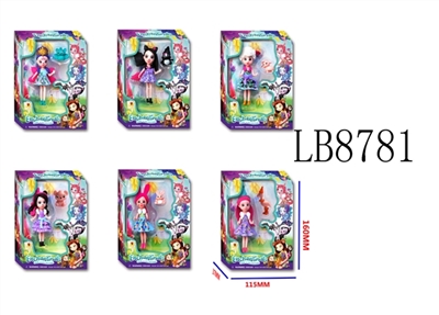 4.5寸童话高中单只公仔+1只宠物盒装（6款） - OBL692361