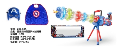 Smoking intelligent rotating captain America gatling suits - OBL692406