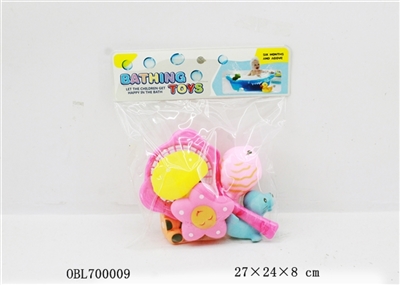 9cm搪塑动物+网捞 - OBL700009