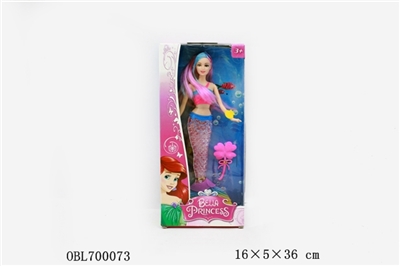14 inch light music mermaid with comb - OBL700073