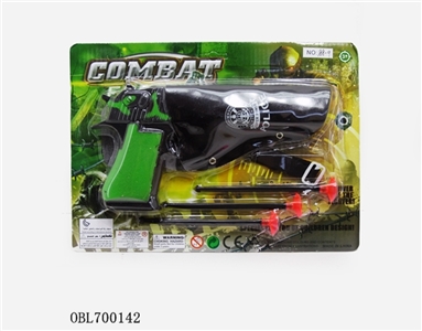 Painted green needle gun holster belt - OBL700142