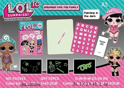 Surprise doll fluorescence tablet (A3) English packaging - OBL700169