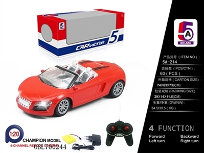 1: audi remote control car (packet) - OBL700244