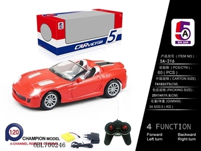 Remote control car (bag) and ferrari - OBL700246