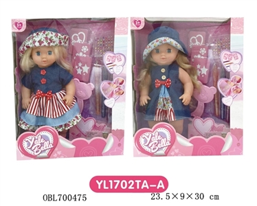 25 cm girl dolls and tattoo tattoo pen - OBL700475