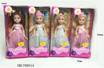 6 inch doll dress series 4 mixed - OBL700514