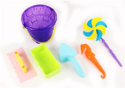 Transparent castle bucket craftsman set 2 (6 pieces) - OBL700839