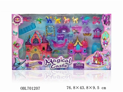Magic world castle (music lights, electrically charged) - OBL701207