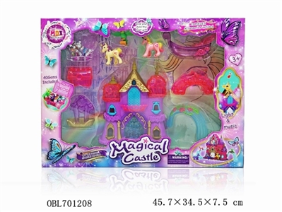 Magic world castle (music lights, electrically charged) - OBL701208