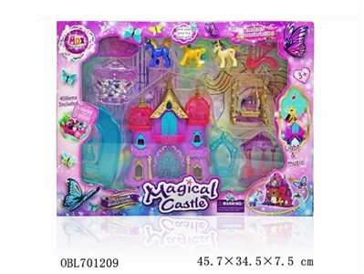 Magic world castle (music lights, electrically charged) - OBL701209
