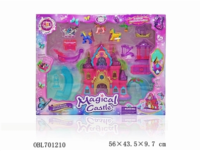 Magic world castle (music lights, electrically charged) - OBL701210