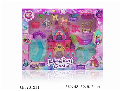 Magic world castle (music lights, electrically charged) - OBL701211