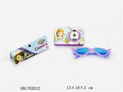 立体金属贴纸投影相机加眼镜(9个主题混装,包电,) - OBL702012