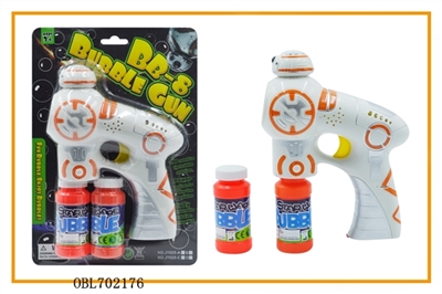 Solid color Star Wars BB - 8 painted with three light music two bottles of water bubble gun - OBL702176