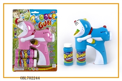 Solid color jingle cats painted with two lights flash two bottles of water bubble gun - OBL702244
