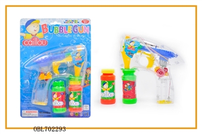 Transparent four lights flash CARDS with music by double bottles of water bubble gun - OBL702293