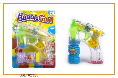 With transparent automatic music four lights flash is bottle of water bubble gun - OBL702328
