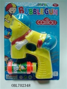 Solid color by painting with music blue light single bottle water bubble gun - OBL702348