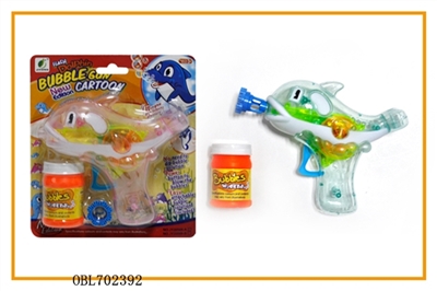 Transparent dolphins spray paint bubble gun with light inertia - OBL702392