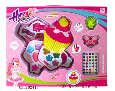 Turn cover cake three layers of cosmetics - OBL702413