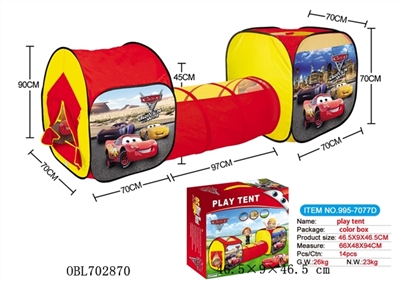 Triad cars tents fit tunnel tube play house - OBL702870