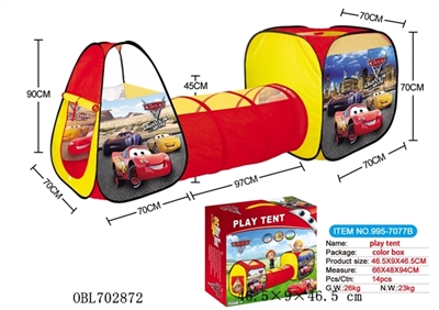 Triad cars tents fit tunnel tube play house - OBL702872