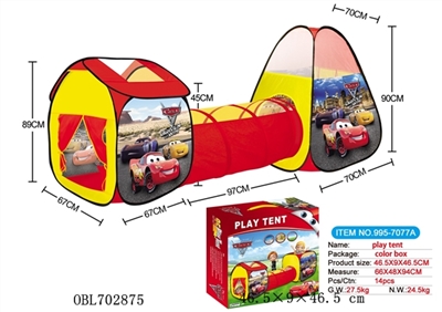 Triad cars play house fit tunnel tube tent - OBL702875