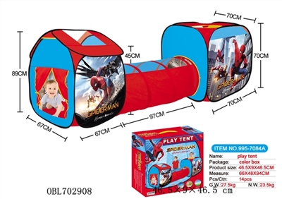 Triad spider-man game room fit tunnel tube tent - OBL702908